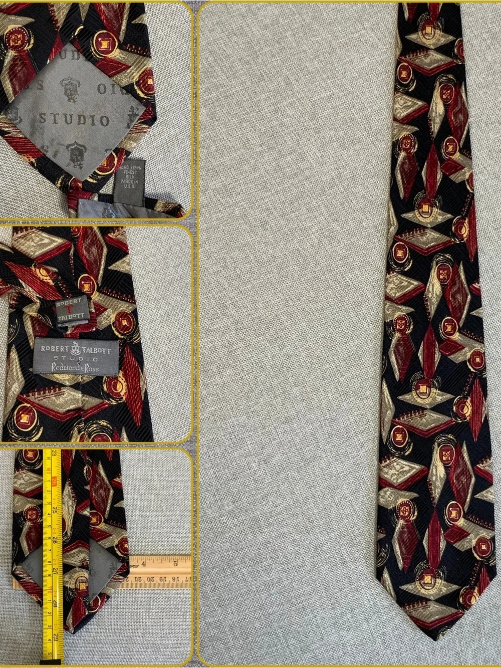 Robert Talbott Studio Redwood & Ross Silk Tie
